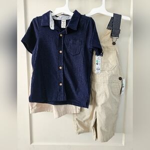 OshKosh B'gosh - Navy And Khaki Toddler 3 Piece Set